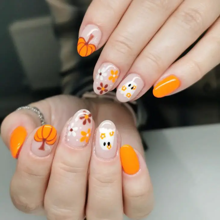 21 Stunning Pumpkin Nail Designs for Fall: From Halloween to Everyday Autumn Looks