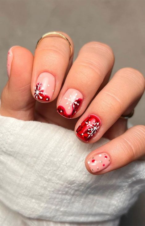 20 Stylish Short Winter Nail Ideas for 2024-2025: Simple, Cute, and Trendy Designs