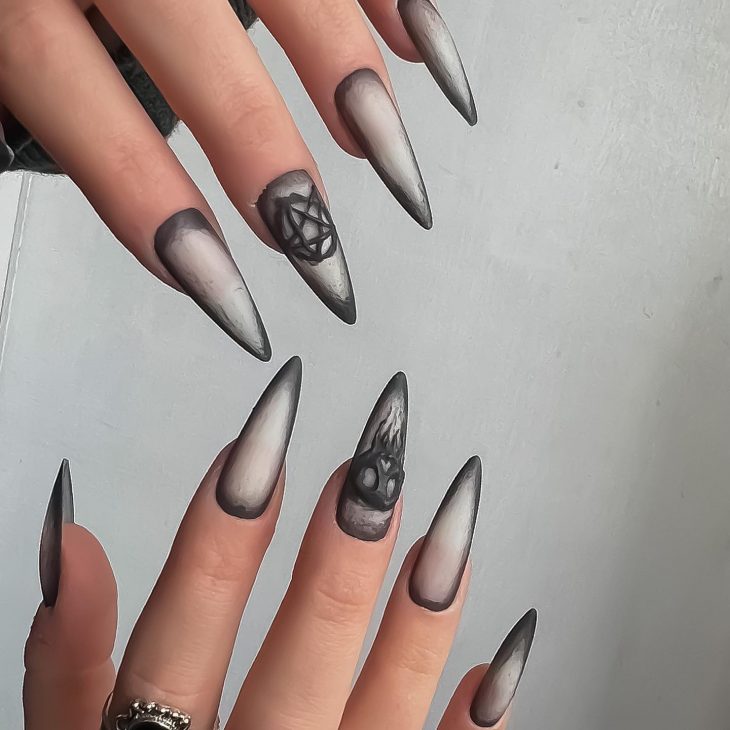 20 Witchy Nails Ideas: Almond, Stiletto, and Coffin Shapes for a Mystical Manicure