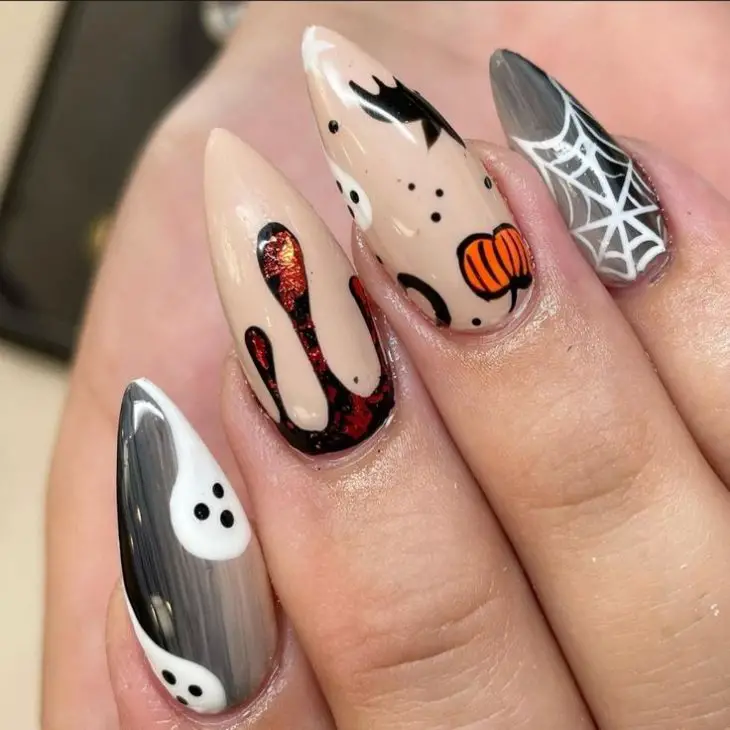 20 Spooky and Chic Halloween Nail Art Ideas: From Cute to Creepy