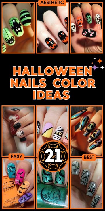 21 Spooky and Stylish Halloween Nail Ideas: From Cute Ghosts to Bold Acrylics