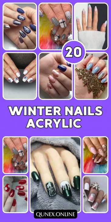 Chic Winter Acrylic Nail Designs: Sparkle and Style for the Season