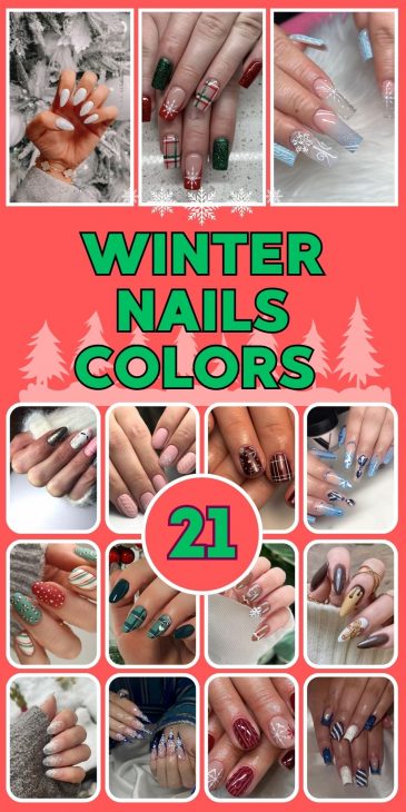 21 Winter Nail Color Ideas for 2024: Trends, Dark Designs, and Stylish Nail Art