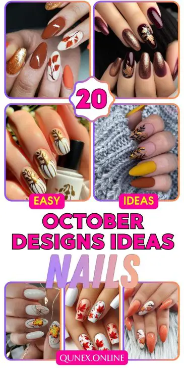 Top 20 October Nail Designs Ideas for 2024: From Fall Vibes to Halloween Glam