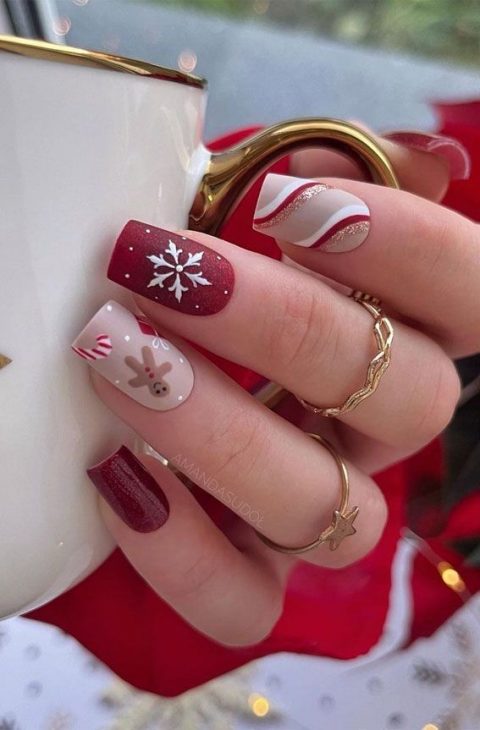 22 Christmas Nail Designs: Festive Ideas in Red, Green, White, and More for the Holiday Season