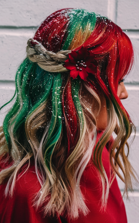 20 Magical Christmas Children's Hairstyles: Festive Ideas with Bows, Braids, and More