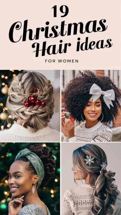 20 Festive Christmas Hair Ideas for Women, Kids, and Teens: Fun, Easy, and Stylish