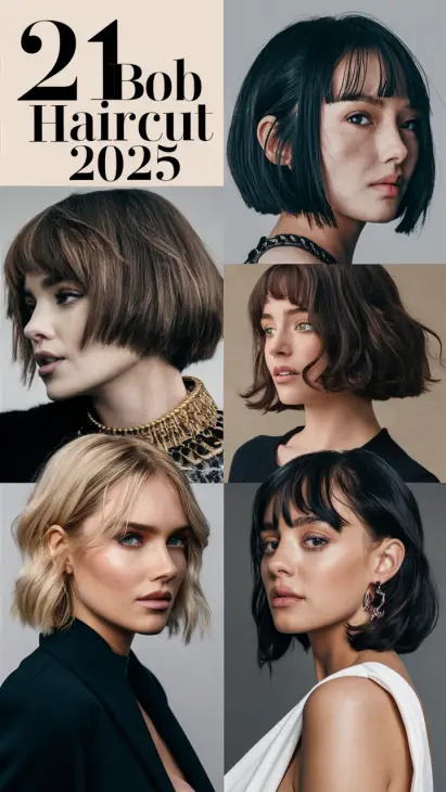 21 Stunning Bob Haircut Ideas for 2025: Curly, Short, and Modern Styles