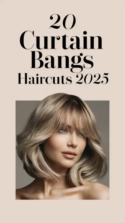 20 Trendy Curtain Bangs Haircut Ideas for 2025: From Short to Long, Styles for Every Look