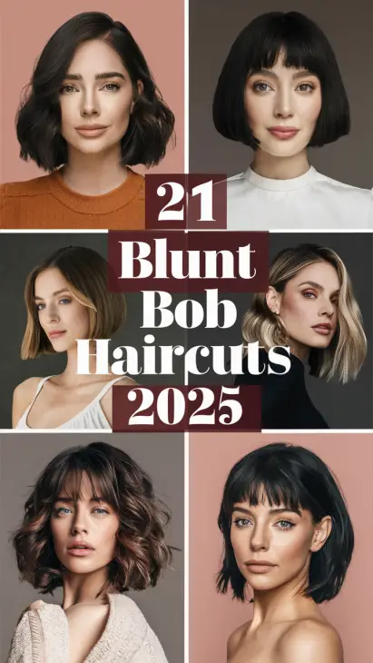 Top Blunt Bob Haircut Ideas for 2025: Trendy Styles for Every Woman