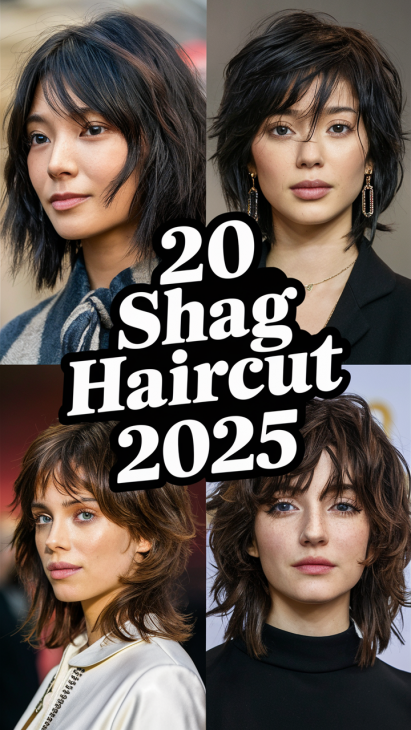 20 Trendy Shag Haircut Ideas for 2025: Short, Long, Curly, and Modern Looks