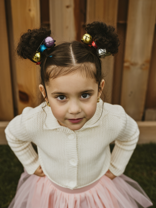 20 Magical Christmas Children's Hairstyles: Festive Ideas with Bows, Braids, and More