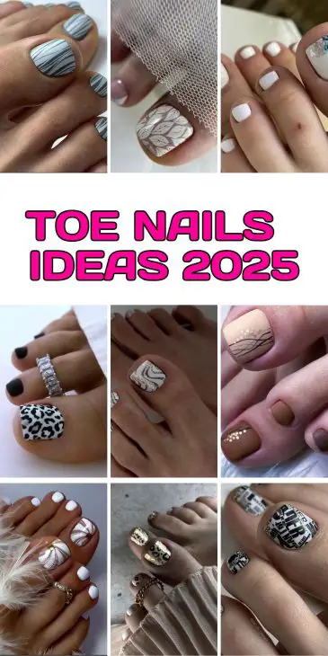 Top 20 Pedicure Ideas with Gemstones and Snake Skin Patterns