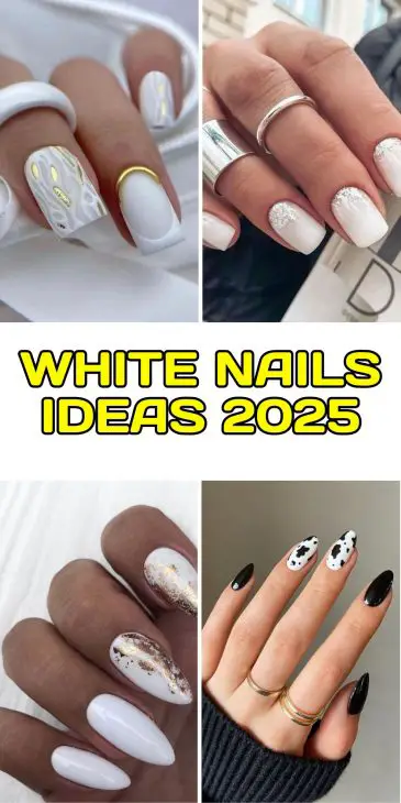 22 Trendy White Nail Ideas for 2025: From Simple to Glamorous Designs