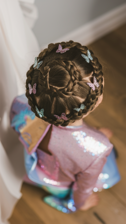 20 Magical Christmas Children's Hairstyles: Festive Ideas with Bows, Braids, and More