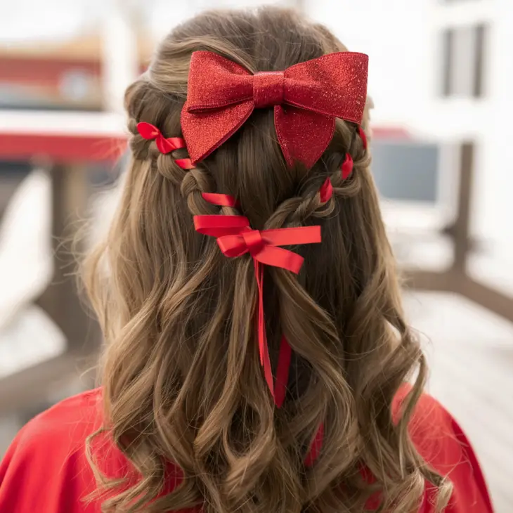 20 Cute Christmas Hairstyles for Kids, Teens, and Women to Shine This Holiday Season