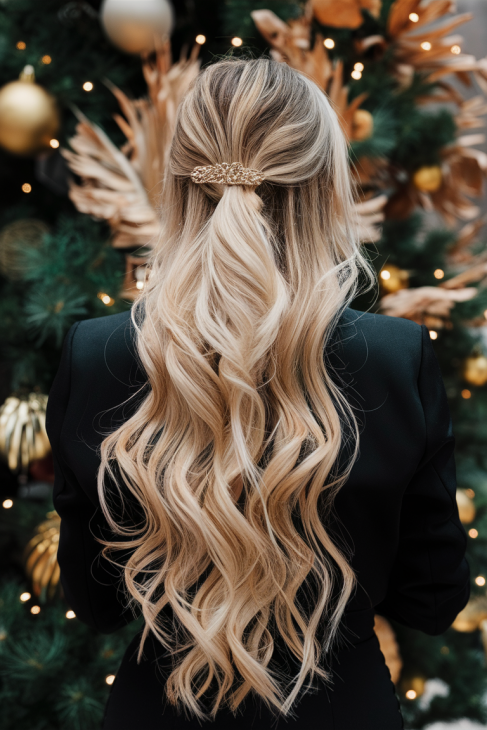 24 Christmas Hairstyles to Shine this Holiday Season – Cute, Easy, and Festive Ideas