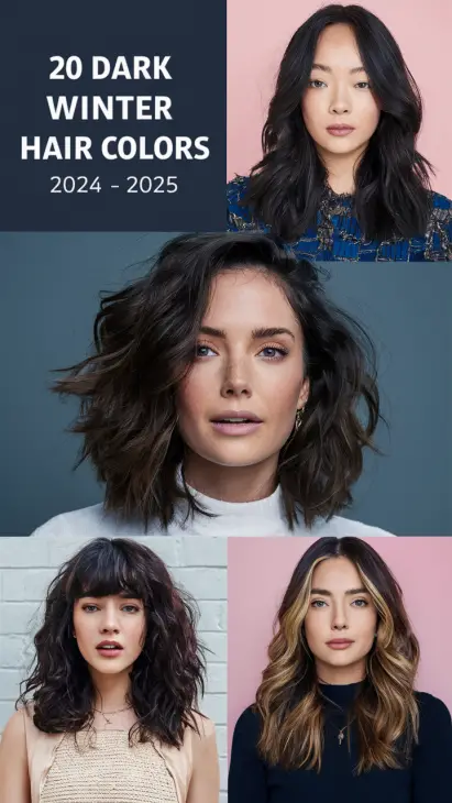 20 Stunning Dark Winter Hair Colors for 2024-2025: Chic Ideas for a Bold Look