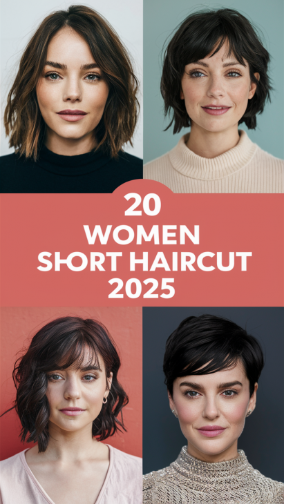 20 Trendy Women Short Haircut Ideas for 2025: Pixie, Bangs, and Styles for Every Face Shape