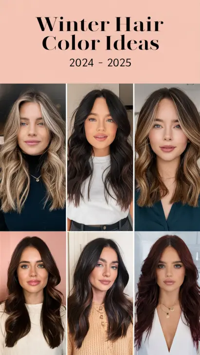 Stunning Winter Hair Color Ideas for 2024-2025: Perfect for Every Style and Shade