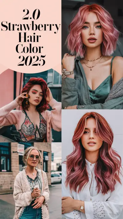 Trending Strawberry Hair Color Ideas for 2025