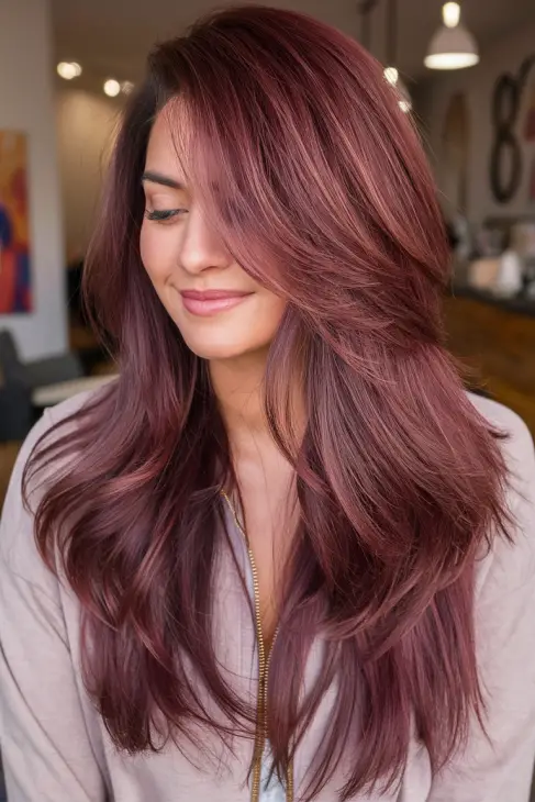 20 Gorgeous Wine Red Hair Color Ideas for Brunettes to Try in 2025