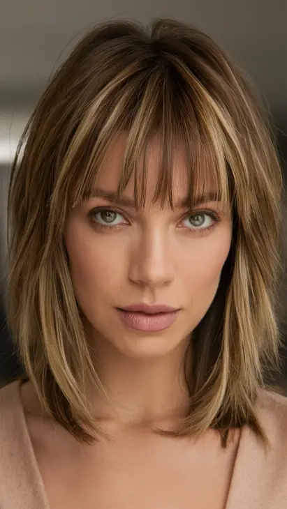 20 Trendy Face Framing Layers with Bangs: Perfect Hairstyles for 2025