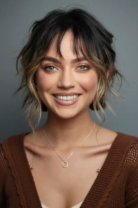 20 Bangs Ideas for Round Faces in 2025: Trendy Styles and Styling Tips