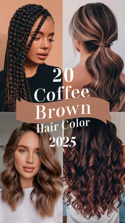 Top 20 Coffee Brown Hair Color Ideas for 2025: Highlights, Shades