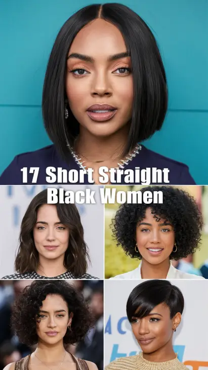 17 Trendy Short Straight Hairstyles for Black Women in 2025