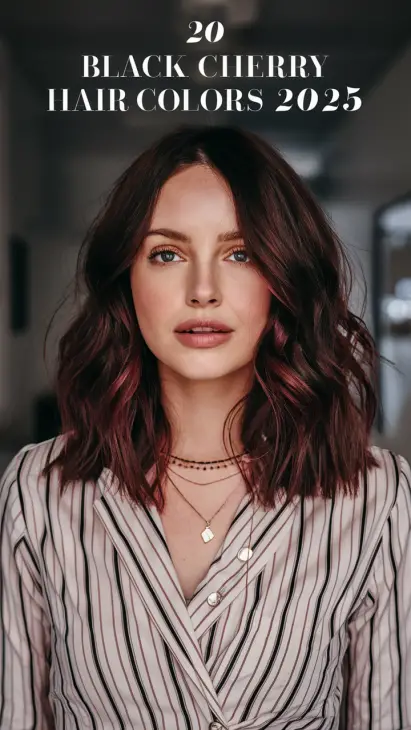 Black Cherry Hair Colors for a Bold 2025 Look