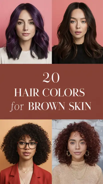 20 Hair Color Ideas for Brown Skin: From Natural Shades to Bold Highlights