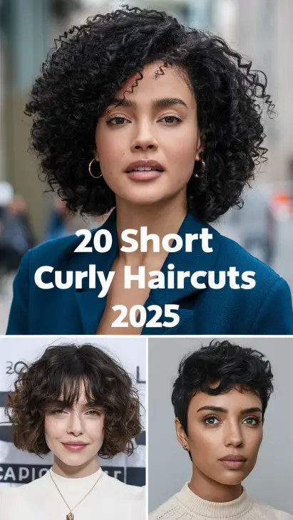 20 Gorgeous Short Curly Haircuts for 2025: Fresh Styles for Every Curl Type and Face Shape