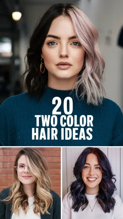 20 Inspiring Two-Color Hair Ideas for Every Style: From Bold Contrasts to Subtle Blends