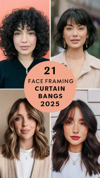 Face Framing Curtain Bangs 2025: The Ultimate Guide to Trending Styles