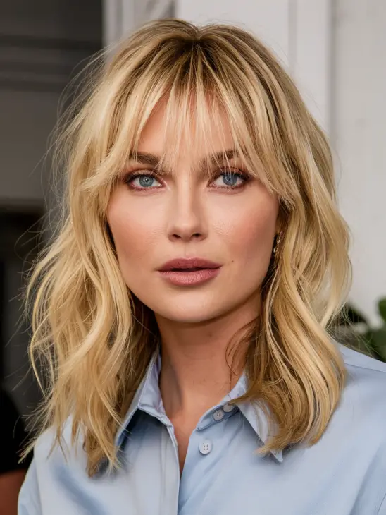 The Elegance of French Fringe Bangs: Timeless Inspiration for Every Hair Type