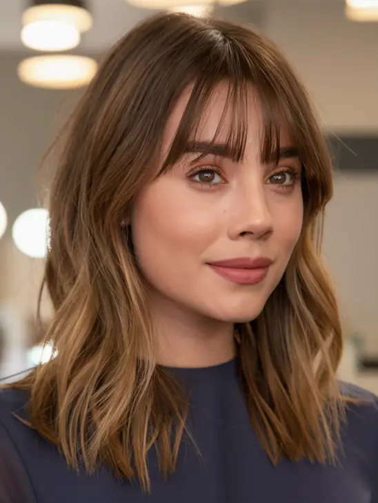 Curtain Bangs for Medium Hair: Stylish Inspiration for Every Look