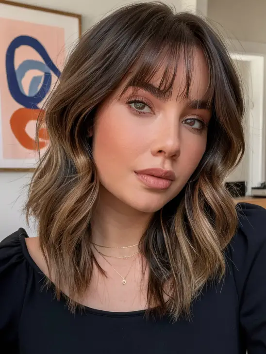 Curtain Bangs for Medium Hair: Stylish Inspiration for Every Look