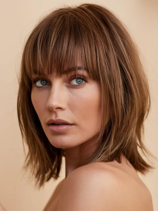 21 Trendy Haircuts for Medium Hair: Layers, Bangs, and Face-Framing