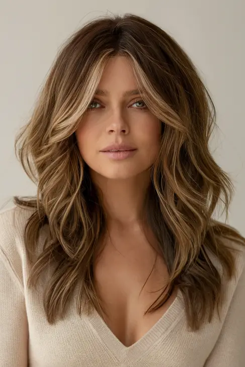 20 Gorgeous Face Framing Layers Long Hair Ideas: Bangs, Blowouts