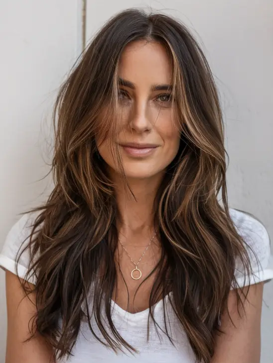 20 Gorgeous Front Layers Long Hair Styles: Face-Framing, Curtain Bangs, and DIY Tips