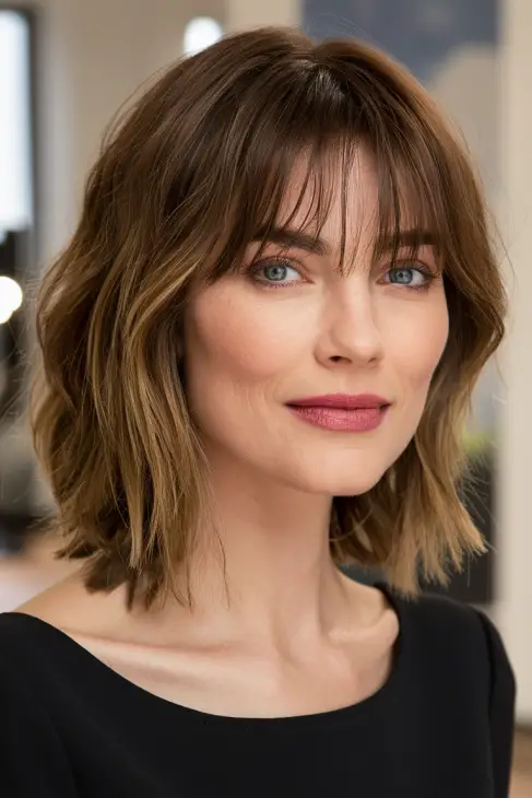 Curtain Bangs for Medium Hair: Stylish Inspiration for Every Look