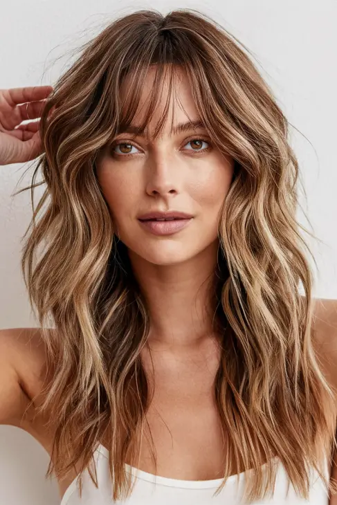 21 Long Curtain Bangs Ideas for a Round Face: Perfect Hairstyles for Every Occasion