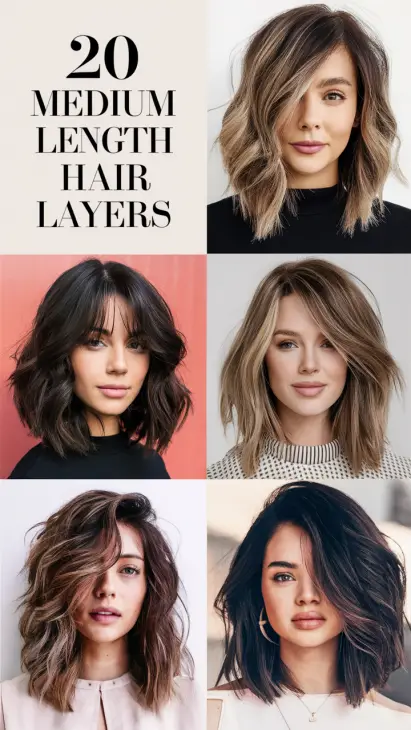 20 Gorgeous Medium Length Hair with Layers Ideas: Perfect Styles for Every Look