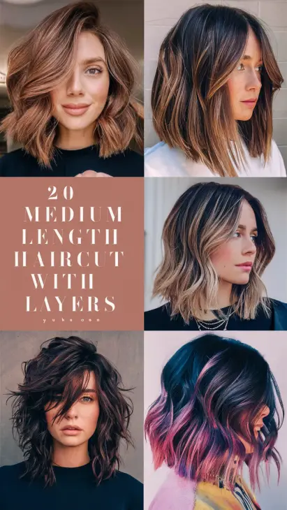 20 Stylish Medium Length Haircut Ideas with Layers for Every Hair Type