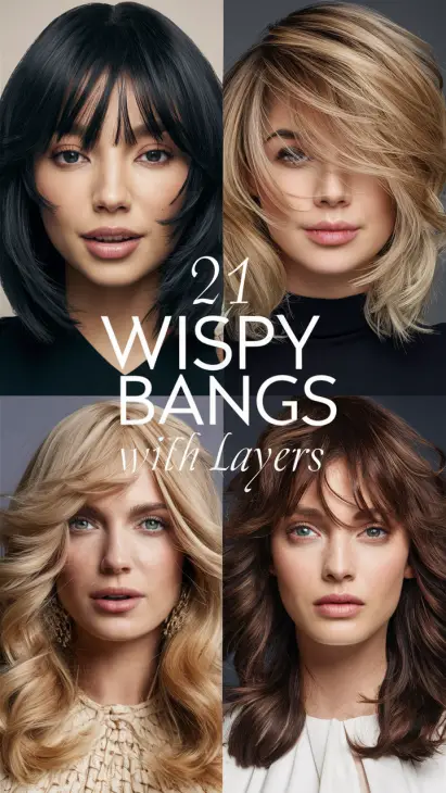 21 Trendy Ideas for Wispy Bangs with Layers