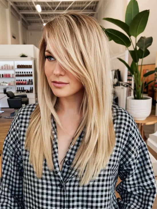 21 Long Curtain Bangs Ideas for a Round Face: Perfect Hairstyles for Every Occasion