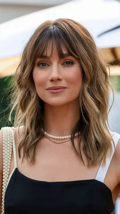 21 Long Curtain Bangs Ideas for a Round Face: Perfect Hairstyles for Every Occasion