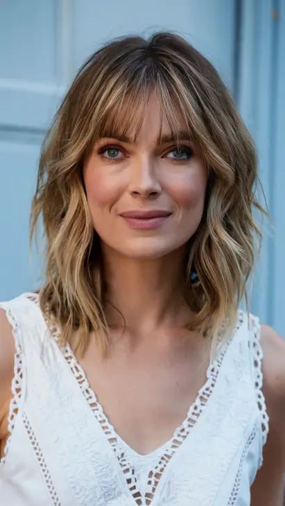 20 Stunning Ideas for Mid-Length Hair with Layers: Bangs, Wavy, Blonde