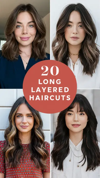 20 Stunning Long Layered Haircuts for Every Hair Type: Face-Framing, Curtain Bangs